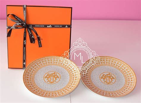 hermes plates and trays